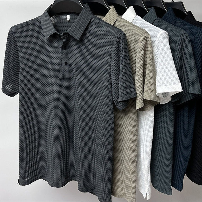 Men's High-Quality Polyester Polo T-Shirt – Available in 6 Colors & Size - YanaChi Store