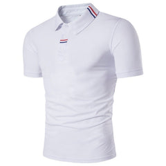 Men’s British Style Solid Color Polo Shirt – Timeless Comfort for Daily Wear - YanaChi Store