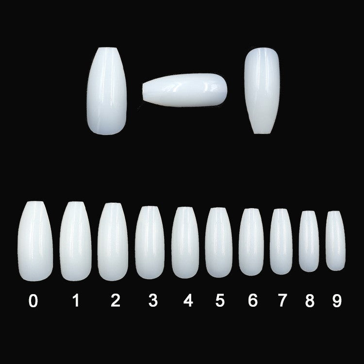 500-Piece Acrylic False Nail Set – Clear & Natural, Professional Quality - YanaChi Store