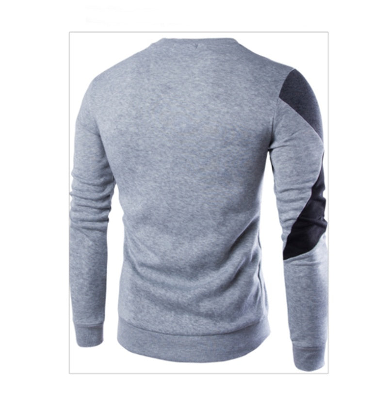 Men's Slim-Fit Cotton Knitted Sweater – Casual O-Neck Printed Pullover - YanaChi Store