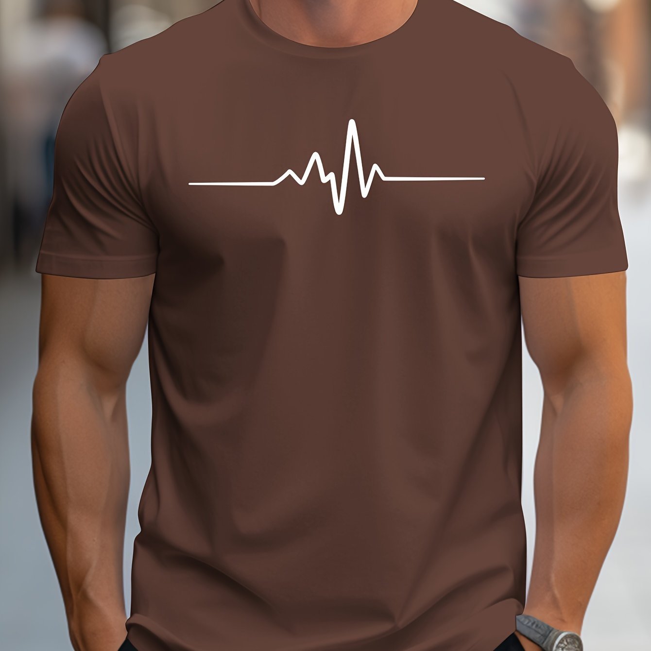 Men's Creative Graphic Printed T-Shirt – Round Neck - YanaChi Store