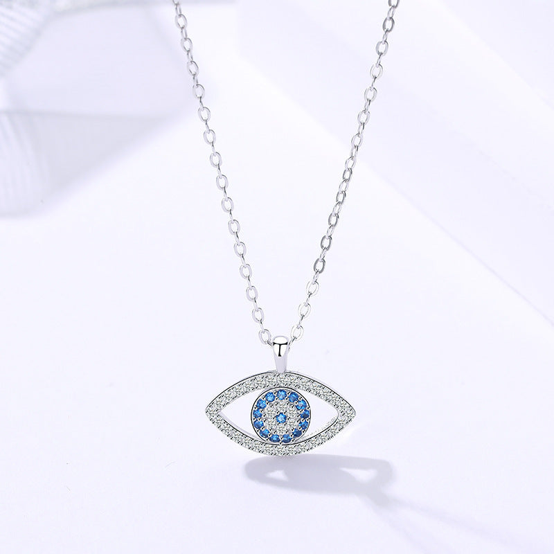 Sterling Silver Eye Pendant - Modern Sophistication with an Edge - YanaChi Store
