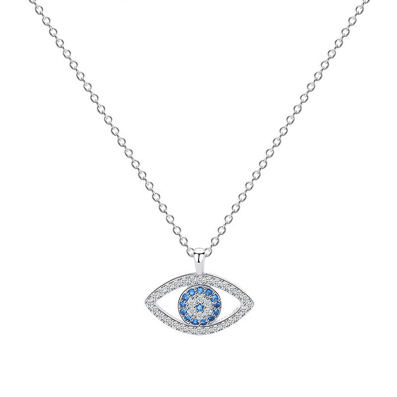 Sterling Silver Eye Pendant - Modern Sophistication with an Edge - YanaChi Store