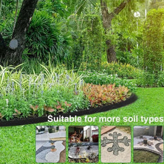 10m Lawn Border With 30 Plastic Stakes Garden Border For Paths, Driveways, Flowers And Plants - YanaChi Store