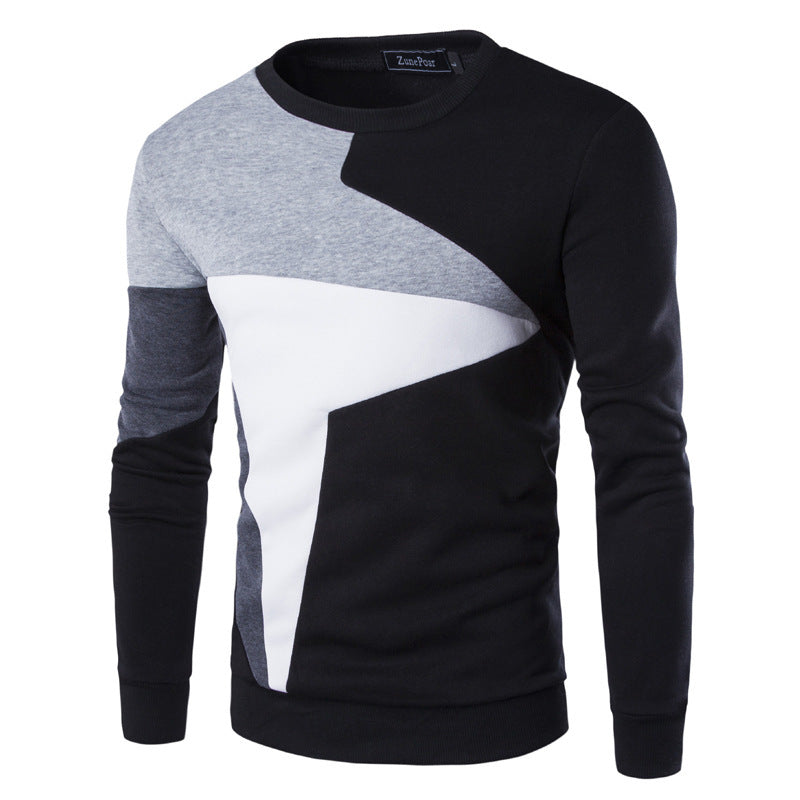 Men's Slim-Fit Cotton Knitted Sweater – Casual O-Neck Printed Pullover - YanaChi Store