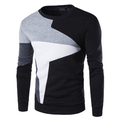 Men's Slim-Fit Cotton Knitted Sweater – Casual O-Neck Printed Pullover - YanaChi Store