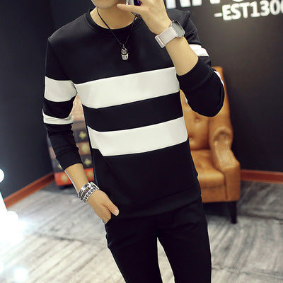 Men's Round-Neck Long-Sleeved T-Shirt – Autumn Couple Style with 60% Polyester - YanaChi Store
