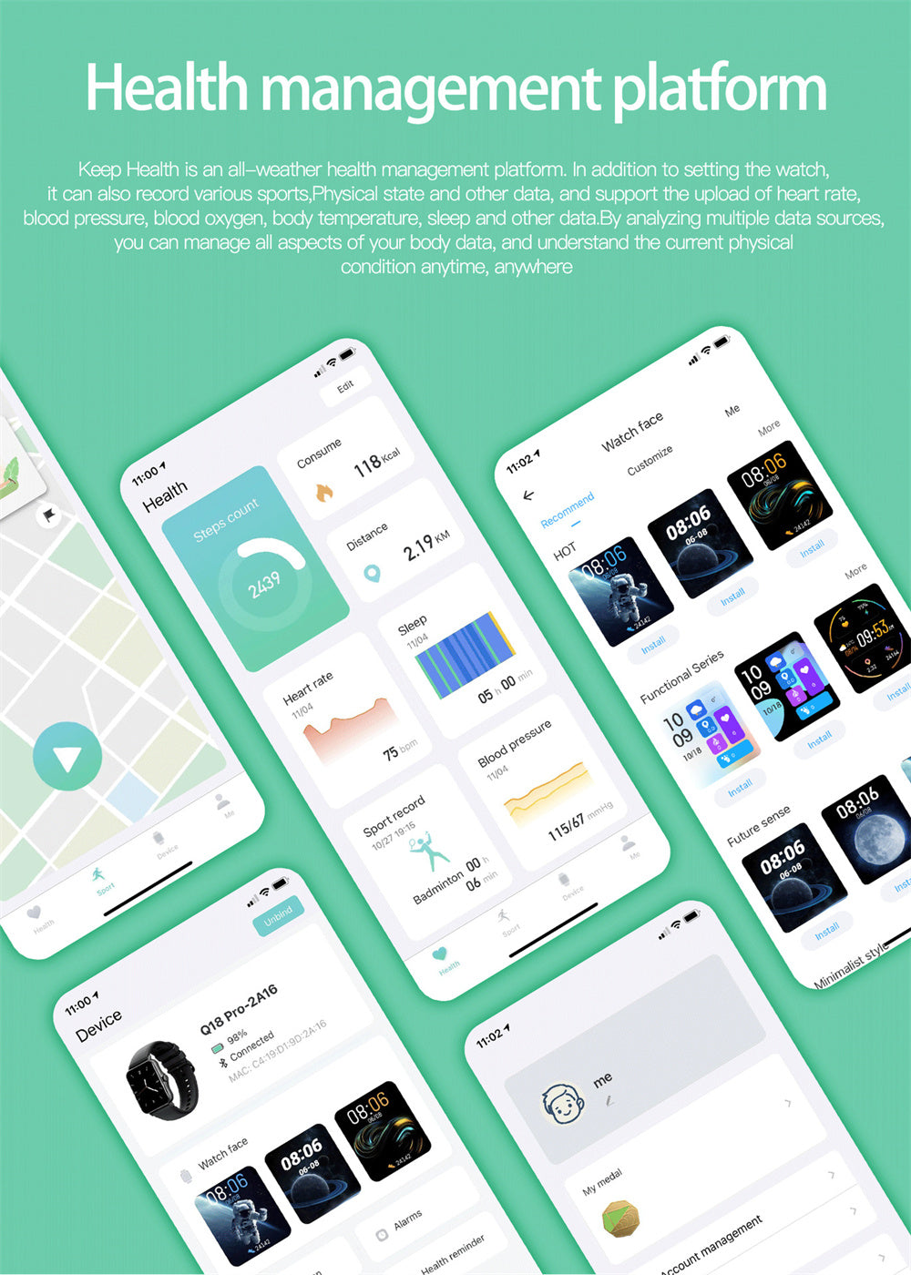 Smart Waterproof Watch - YanaChi Store