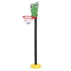 Basketball Playing Set - Height Adjustable Frog Pattern Hoop for Kids - YanaChi Store
