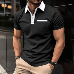 Men's Fashion Lapel Pocket Polo T-Shit - YanaChi Store