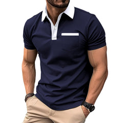 Men's Fashion Lapel Pocket Polo T-Shit - YanaChi Store