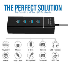 4 In 1 2.0 3.0 USB HUB Splitter High Speed Multi Splitter USB Adapter Expander Cable For Desktop PC Laptop Adapter USB HUB - YanaChi Store