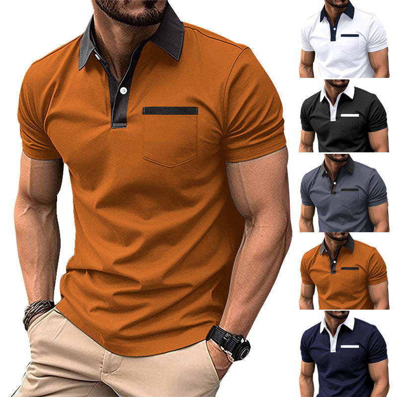 Men's Fashion Lapel Pocket Polo T-Shit - YanaChi Store