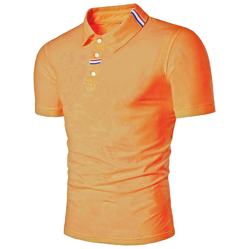 Men’s British Style Solid Color Polo Shirt – Timeless Comfort for Daily Wear - YanaChi Store