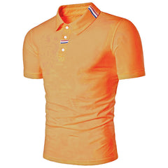 Men’s British Style Solid Color Polo Shirt – Timeless Comfort for Daily Wear - YanaChi Store