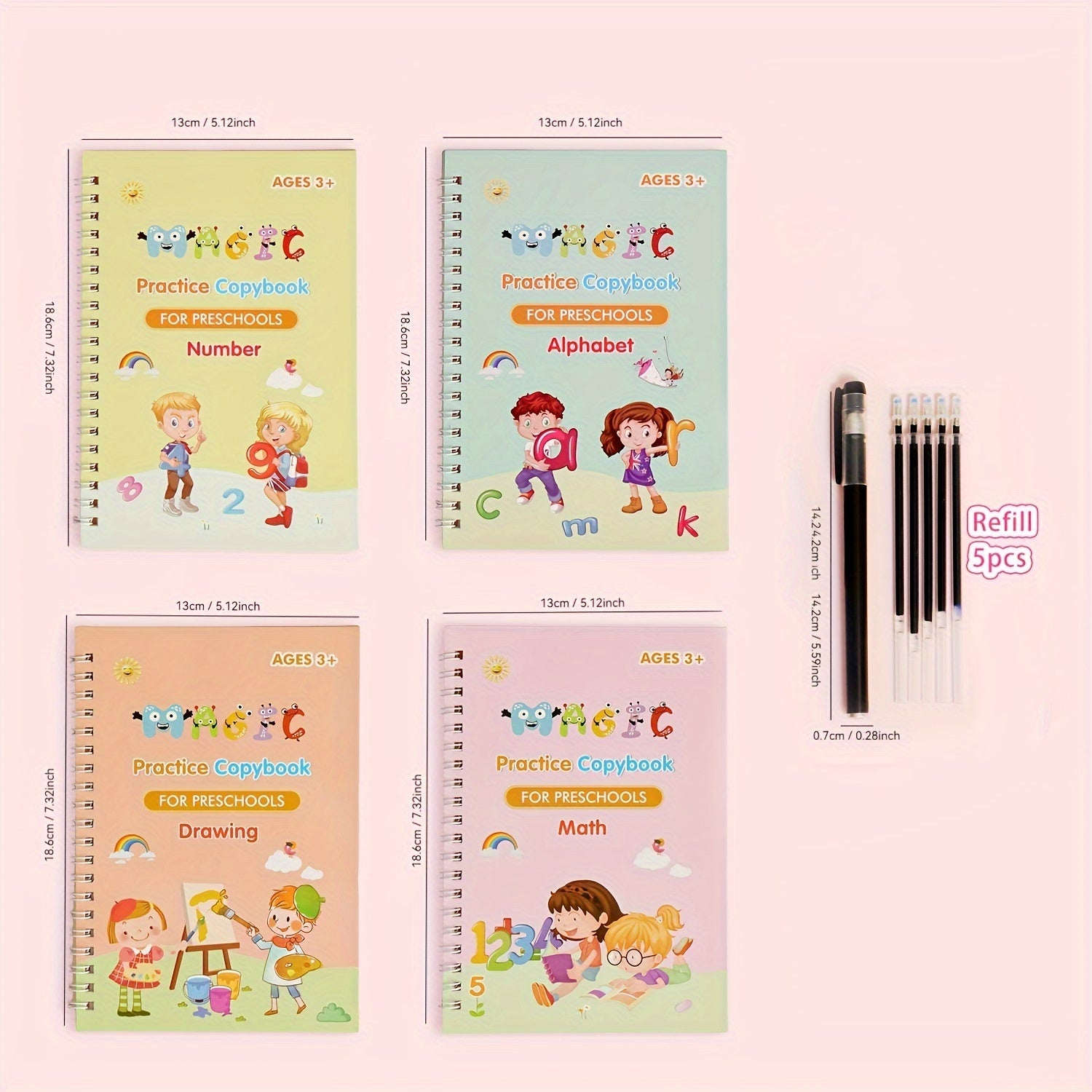 Children’s Alphabet Practice Copybook – Kindergarten Learning Tool for Ages 3-6 - YanaChi Store