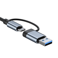 7 in 1 Type C Hub 5W Charging Plug and Play Aluminum Alloy USB Docking Station for Keyboards PC - YanaChi Store