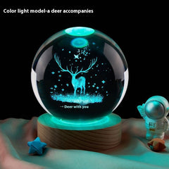 Elegant USB Crystal Night Lamp – Multiple Colors & Designs - YanaChi Store