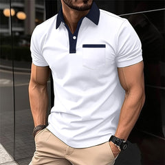Men's Fashion Lapel Pocket Polo T-Shit - YanaChi Store