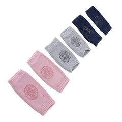 3 Pairs Baby Knee Pads – Combed Cotton Anti-Slip Protectors for Crawling Infants (6-24 Months) - YanaChi Store
