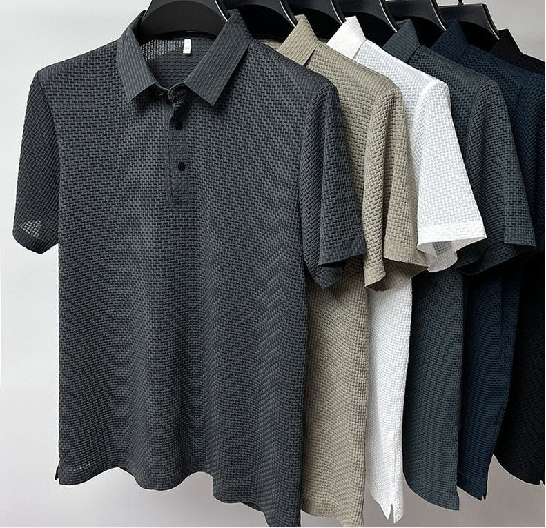 Men's High-Quality Polyester Polo T-Shirt – Available in 6 Colors & Size - YanaChi Store