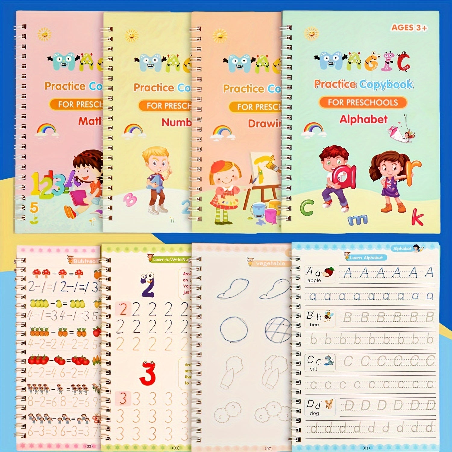 Children’s Alphabet Practice Copybook – Kindergarten Learning Tool for Ages 3-6 - YanaChi Store
