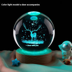 Elegant USB Crystal Night Lamp – Multiple Colors & Designs - YanaChi Store