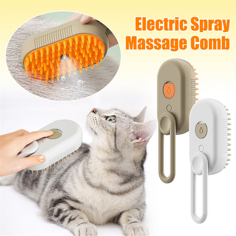 3-in-1 Electric Pet Grooming Brush - Steam, Massage, and Hair Removal - YanaChi Store