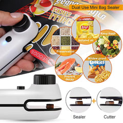 Rechargeable 2-in-1 Mini Heat Sealer for Snacks & Storage Bags - YanaChi Store