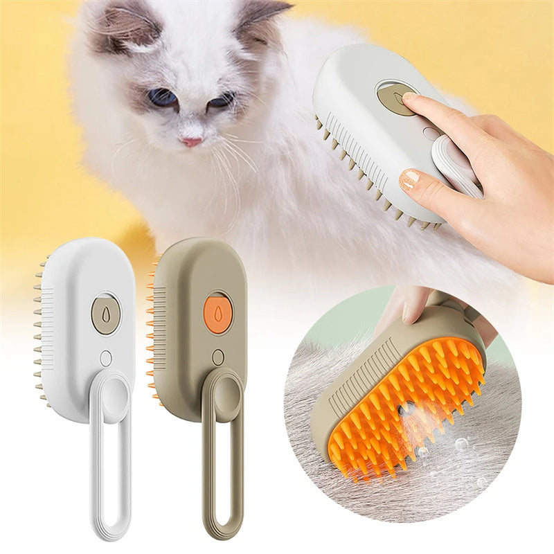 3-in-1 Electric Pet Grooming Brush - Steam, Massage, and Hair Removal - YanaChi Store