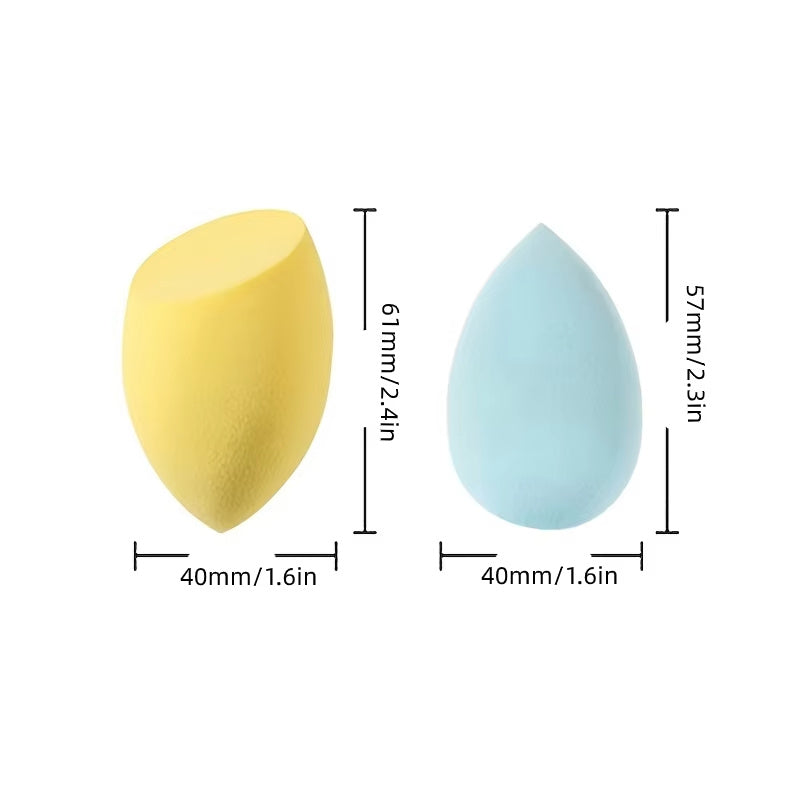 Hydrophilic Makeup Sponge – Beveled & Drop-Shaped, Non-Latex Beauty Blender - YanaChi Store