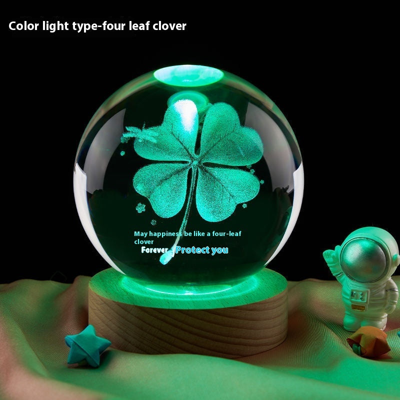 Elegant USB Crystal Night Lamp – Multiple Colors & Designs - YanaChi Store