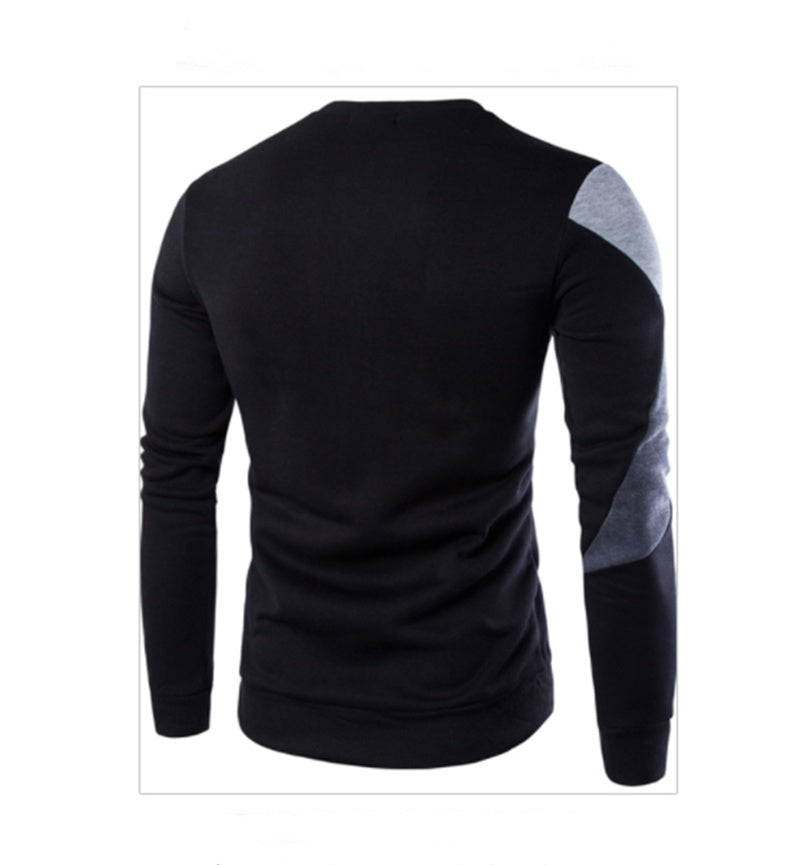 Men's Slim-Fit Cotton Knitted Sweater – Casual O-Neck Printed Pullover - YanaChi Store