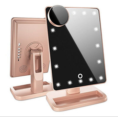 3-in-1 LED Makeup Mirror – Bluetooth Speaker & 10X Magnification - YanaChi Store