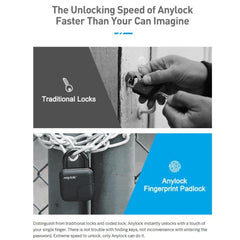 Smart Lock L3 Waterproof Fingerprint Padlock – IP65 Dustproof Design for Versatile Use - YanaChi Store
