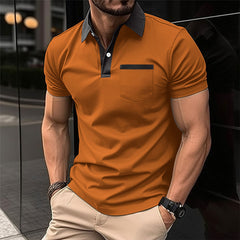 Men's Fashion Lapel Pocket Polo T-Shit - YanaChi Store