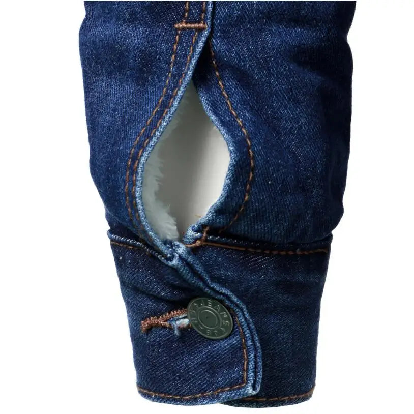 Men’s Casual Jean Jacket - Warm, Durable, and Trendy - YanaChi Store