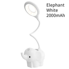 Adorable Elephant LED Desk Lamp – USB Rechargeable, Dimmable Touch Control Light - YanaChi Store