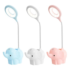 Adorable Elephant LED Desk Lamp – USB Rechargeable, Dimmable Touch Control Light - YanaChi Store