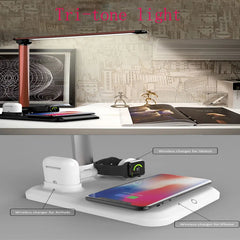 4-in-1 Wireless Charger LED Table Lamp – Fast Charging for Phones, Watches & Air Pods - YanaChi Store