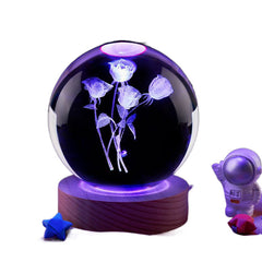 Elegant USB Crystal Night Lamp – Multiple Colors & Designs - YanaChi Store