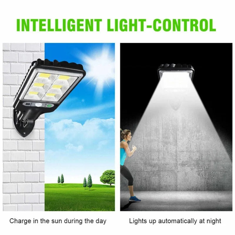 Solar Outdoor LED Wall Lamp – Motion Sensor Light for Garden & Garage - YanaChi Store