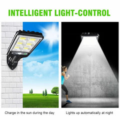 Solar Outdoor LED Wall Lamp – Motion Sensor Light for Garden & Garage - YanaChi Store