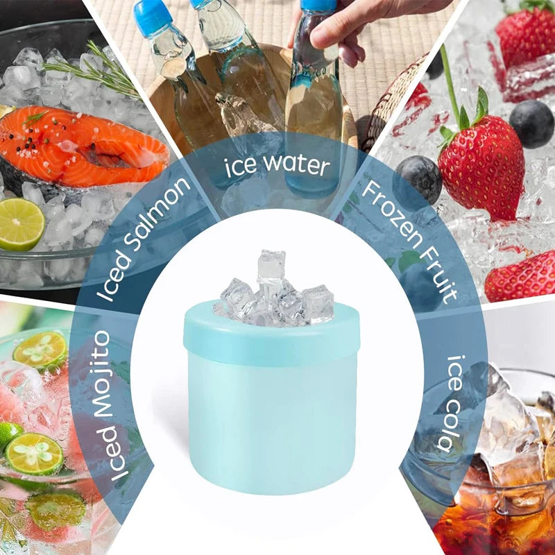 Silicone Ice Cube Mold - Compact, Quick Freeze, and Multi-Functional - YanaChi Store