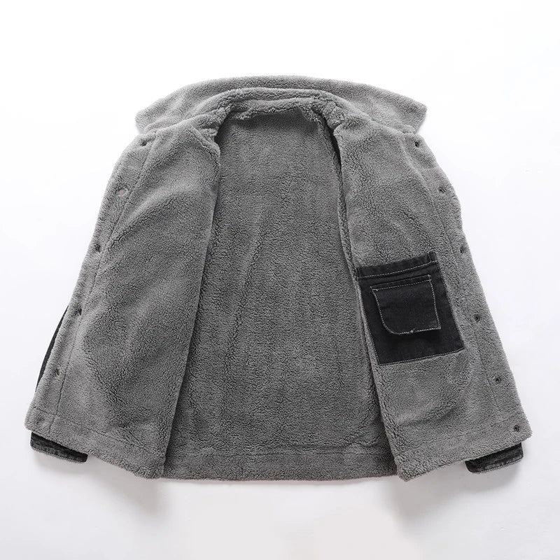 Stylish Warm Denim Coat - Perfect for Winter or Autumn Comfort - YanaChi Store