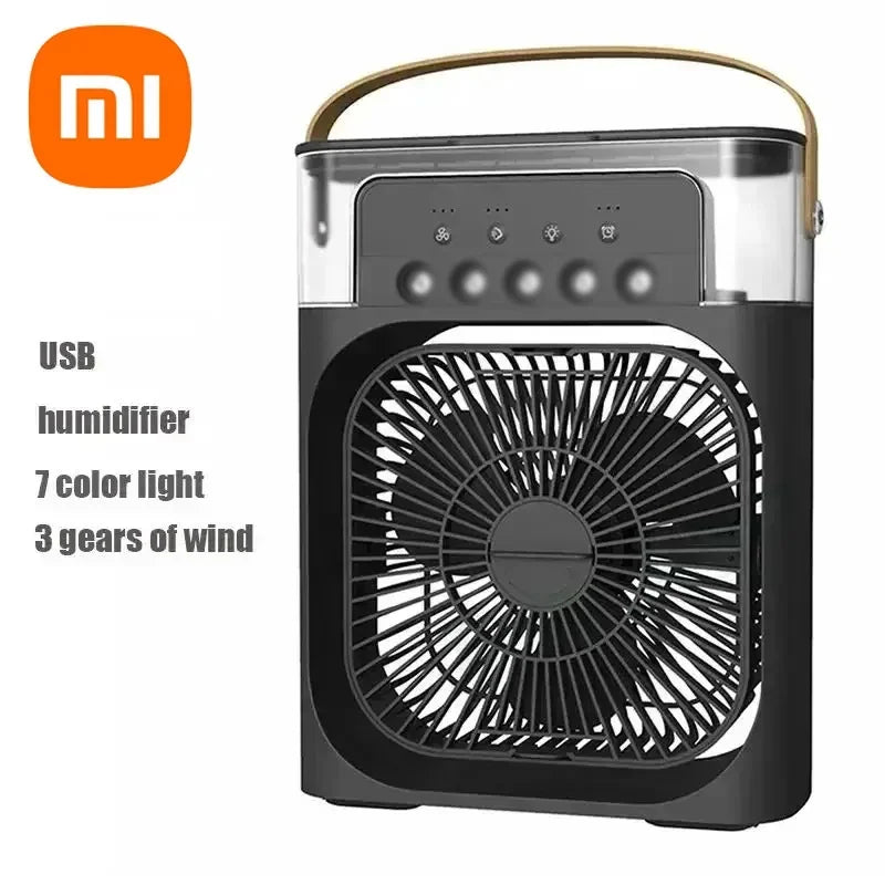 Xiaomi 3-in-1 Portable Fan & Air Cooler with LED Night Light - Adjustable for Home & Office Us
