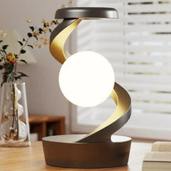 LED Moon Mood Lamp – Suspended Rotating RGB Light with Wireless Charging - YanaChi Store
