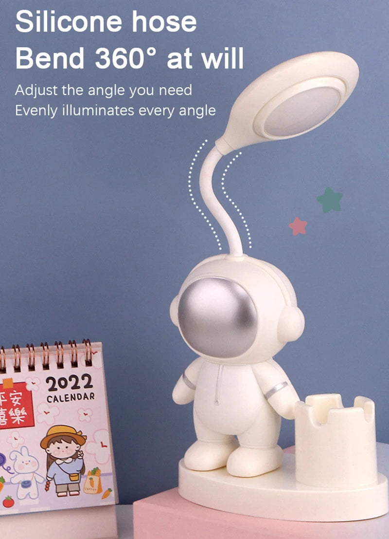 Creative Kids' Astronaut Table Lamp – Adjustable Color With A Practical Design - YanaChi Store