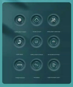 Xiaomi 3-in-1 Portable Fan & Air Cooler with LED Night Light - Adjustable for Home & Office Us