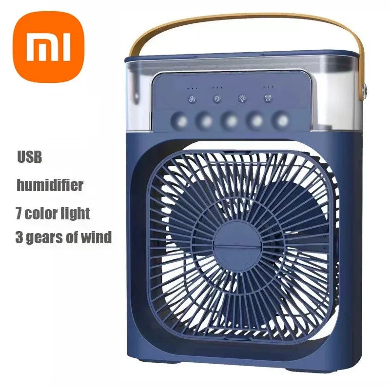 Xiaomi 3-in-1 Portable Fan & Air Cooler with LED Night Light - Adjustable for Home & Office Us